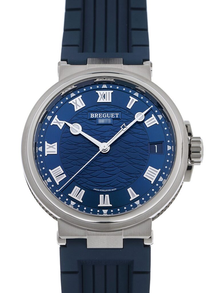 ブレゲ - マリーン | BREGUET | 5517BB/Y2/5ZU | WG ブルー文字盤 自動巻き ラバー