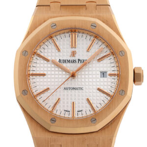 オーデマピゲ - ロイヤルオーク | AUDEMARS PIGUET | 15400OR.OO.1220.OR.02 | PG シルバー文字盤 自動巻き ブレスレット | 委託品 | 中古