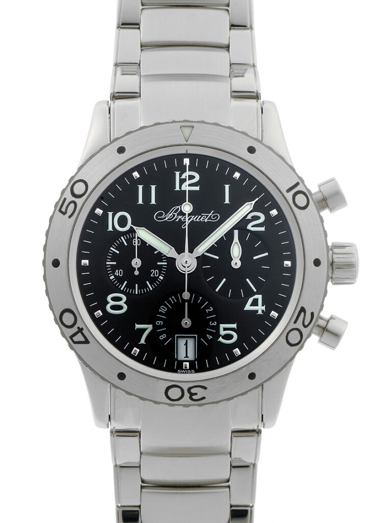 ブレゲ - トランスアトランティック | BREGUET | 3820ST/H2/SW9 | SS 黒文字盤 自動巻き ブレスレット | 中古 |
