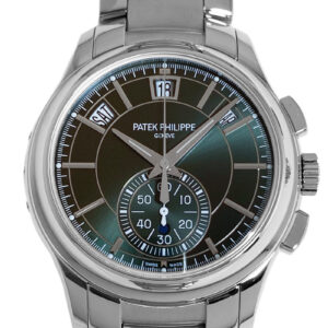 パテックフィリップ - アニュアルカレンダー クロノグラフ | PATEK PHILIPPE | 5905/1A-001 | SS グリーン文字盤 自動巻き ブレスレット | 中古 |