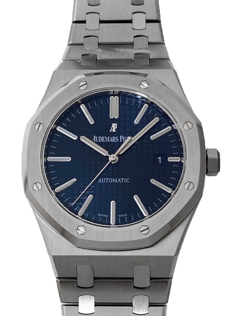 オーデマピゲ - ロイヤルオーク | AUDEMARS PIGUET | 15400ST.OO.1220ST.03 | SS ブルー文字盤 自動巻き ブレスレット | 中古 |