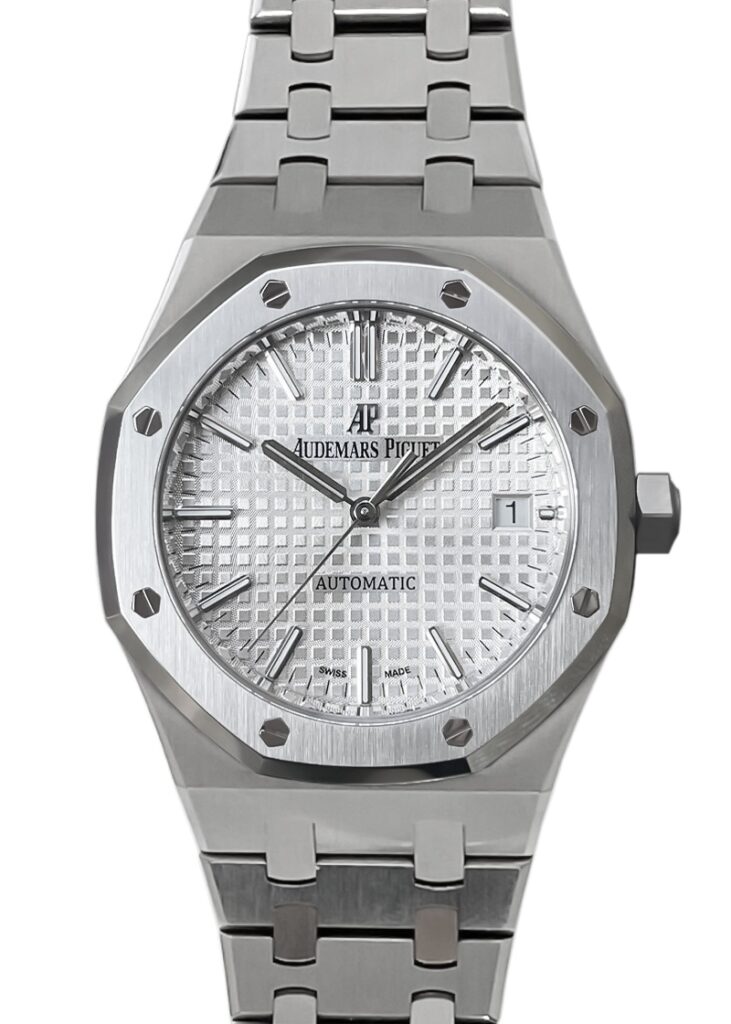 オーデマピゲ - ロイヤルオーク | AUDEMARS PIGUET | 15450ST.OO.1256ST.01 | SS シルバー文字盤 自動巻き ブレスレット | 委託品 | 中古 |