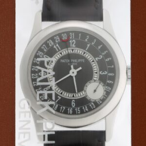 パテックフィリップ - カラトラバ | PATEK PHILIPPE | 6000G-010 | WG グレー文字盤 自動巻き レザー | レストア | 中古 |
