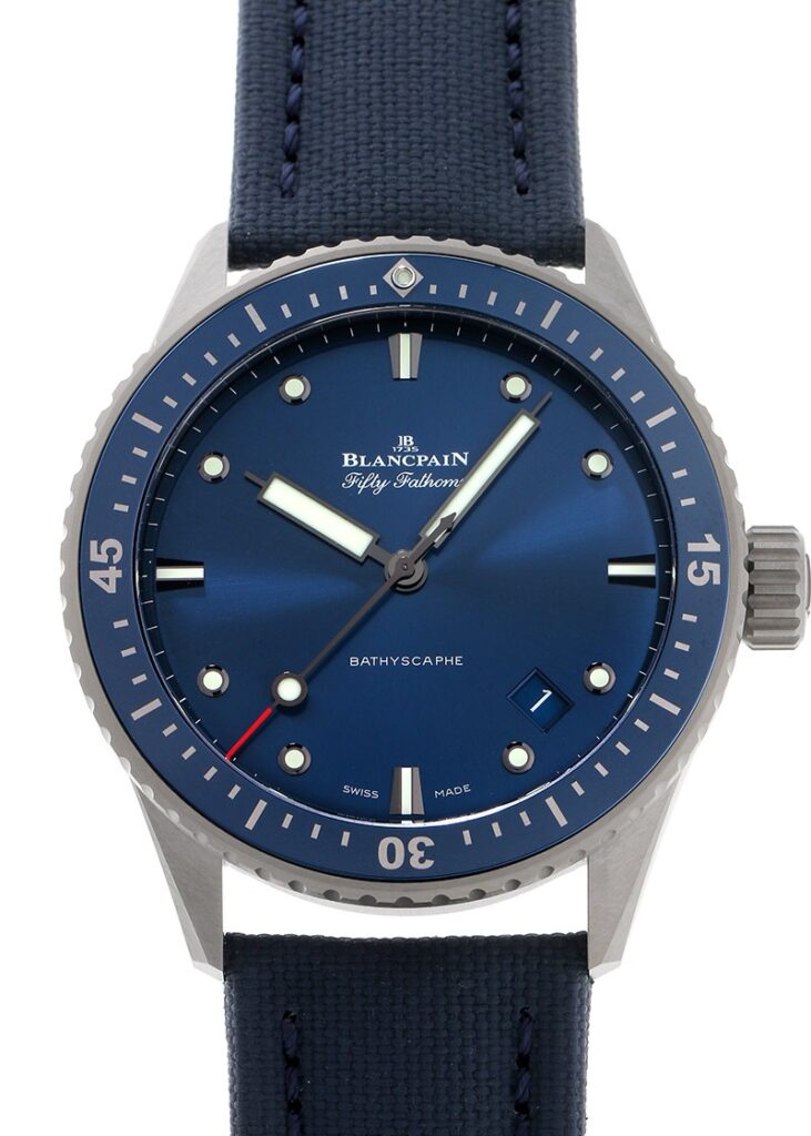 ブランパン - フィフティファゾムス バチスカーフ | BLANCPAIN | 5000-0240-O52A | CE ブルー文字盤 自動巻き ナイロン |