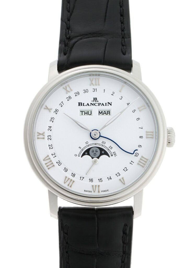 ブランパン - ヴィルレ コンプリートカレンダー | BLANCPAIN | 6264-1127-55B | SS シルバー文字盤 自動巻き レザー |