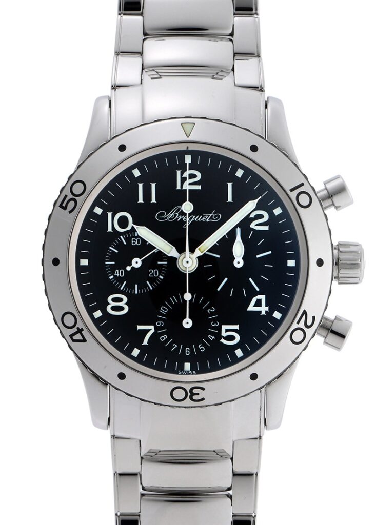 ブレゲ - アエロナバル | BREGUET | 3800ST/92/SW9 | SS 黒文字盤 自動巻き ブレスレット | 中古 |
