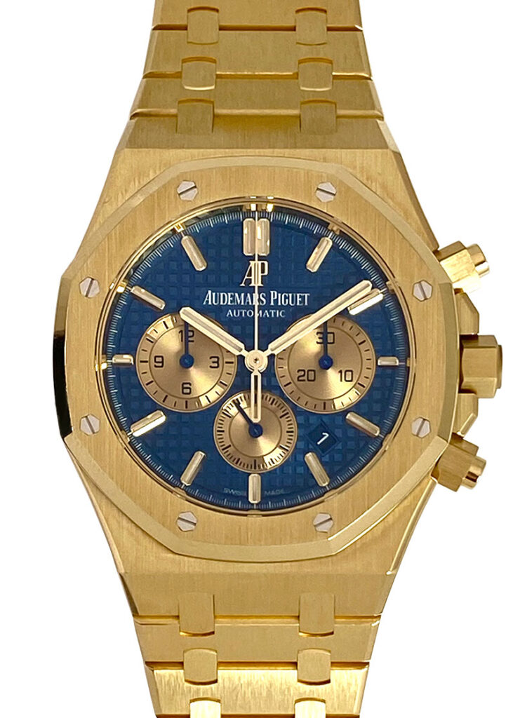 オーデマピゲ - ロイヤルオーク クロノグラフ | AUDEMARS PIGUET | 26331BA.OO.1220BA.01 | YG ブルー文字盤 自動巻き ブレスレット | 委託品 | 中古 |
