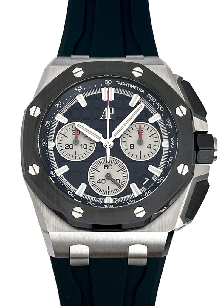 オーデマピゲ - ロイヤルオーク オフショア クロノグラフ | AUDEMARS PIGUET | 26420SO.OO.A002CA.01 | SS 黒文字盤 自動巻き ラバー | 未使用品 |