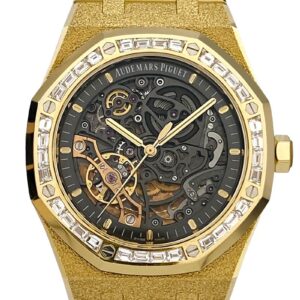オーデマピゲ - ロイヤルオーク フロステッドゴールド ダブルバランスホイール オープンワーク | AUDEMARS PIGUET | 15412BA.ZG.1224BA.01 | YG スケルトン文字盤 自動巻き ブレスレット