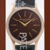 パテックフィリップ - カラトラバ | PATEK PHILIPPE | 4897R-001 | PG ブラウン文字盤 手巻き レザー | レストア | 中古