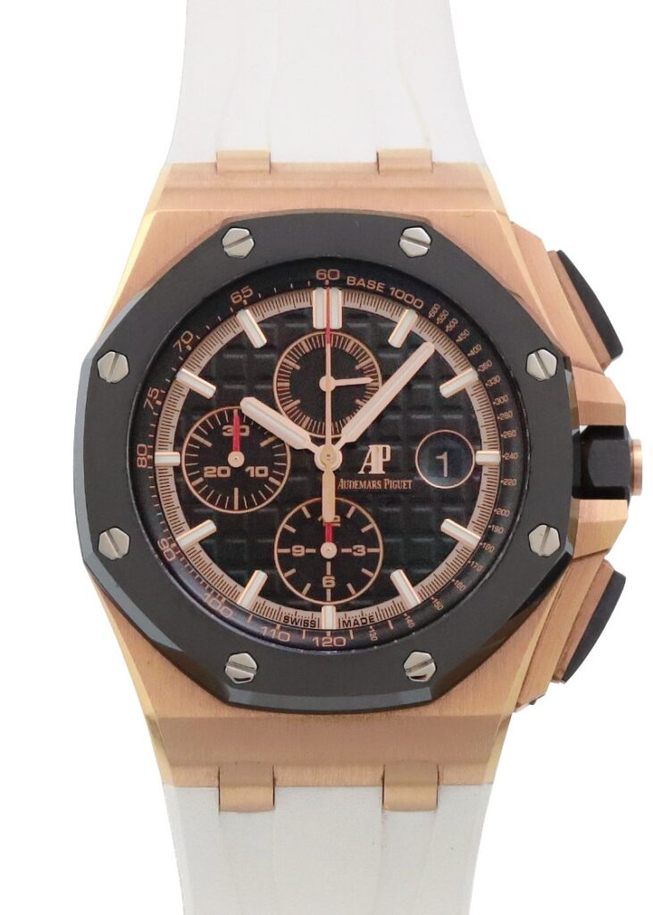 オーデマピゲ - ロイヤルオーク オフショアクロノグラフ | AUDEMARS PIGUET | 26401RO.OO.A002CA.02 | PG 黒文字盤 自動巻き ラバー | 委託品 | 中古