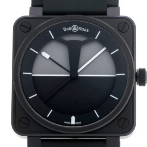 ベル&ロス - BR01 ホライゾン 999本限定 | BELL & ROSS | BR01-92 HORIZON-R | PVD 黒文字盤 自動巻き レザー | 未使用品