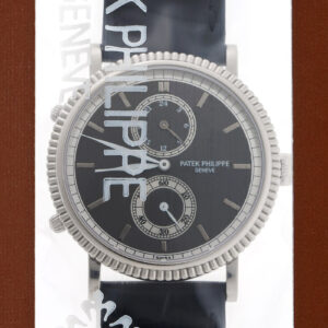 パテックフィリップ - トラベルタイム | PATEK PHILIPPE | 5034G-011 | WG グレー文字盤 手巻き レザー | レストア | 中古