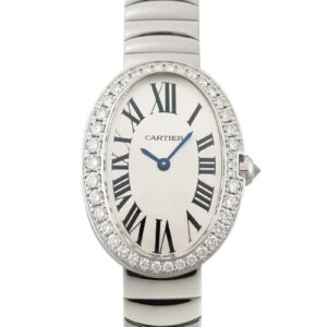カルティエ - ベニュワール SM ベゼルダイヤ | CARTIER | WB520006 | WG シルバー文字盤 クォーツ ブレスレット | 中古