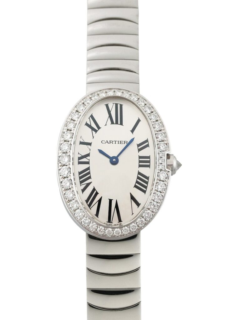 カルティエ - ベニュワール SM ベゼルダイヤ | CARTIER | WB520006 | WG シルバー文字盤 クォーツ ブレスレット | 中古