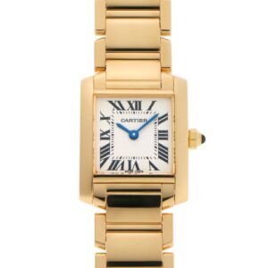 カルティエ - タンク フランセーズSM | CARTIER | W50002N2 | YG シルバー文字盤 クォーツ ブレスレット | 中古
