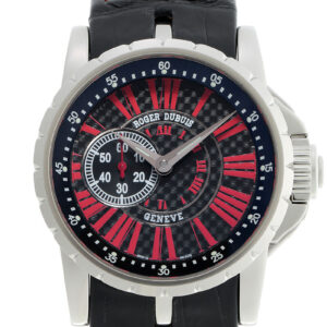 ロジェデュブイ - エクスカリバー | ROGER DUBUIS | EX42 77 9 MTE004 | SS カーボン文字盤 自動巻き レザー | 中古