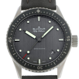 ブランパン - フィフティ ファゾムス バチスカーフ | BLANCPAIN | 5000-1210-G52A | TI グレー文字盤 自動巻き キャンバス | 新品同様