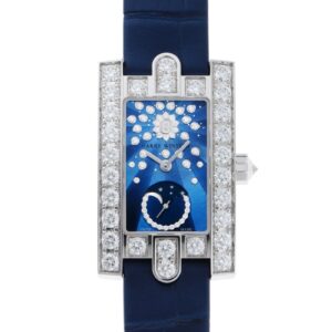 ハリーウィンストン - アヴェニュークラシック ムーンフェイズ | HARRY WINSTON | AVEQMP21WW001 | WG ブルーシェル文字盤 クォーツ レザー | 委託品