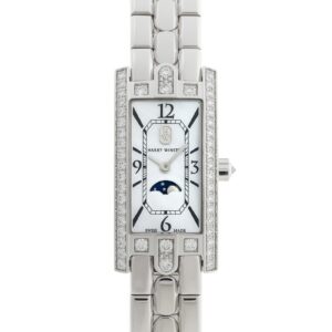 ハリーウィンストン - アヴェニューC ミニ ムーンフェイズ | HARRY WINSTON | AVCQMP16WW002 | WG ホワイトシェル文字盤 クォーツ ブレスレット | 委託品