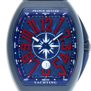 フランクミュラー - ヴァンガード ヨッティング | FRANCK MULLER | V45SCDT YACHTING | CE ブルー文字盤 自動巻き ラバーファブリック