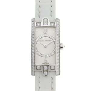 ハリーウィンストン - アヴェニューC ミニ アールデコ | HARRY WINSTON | AVCQHM16WW045 | WG 白文字盤 クォーツ レザー | 中古