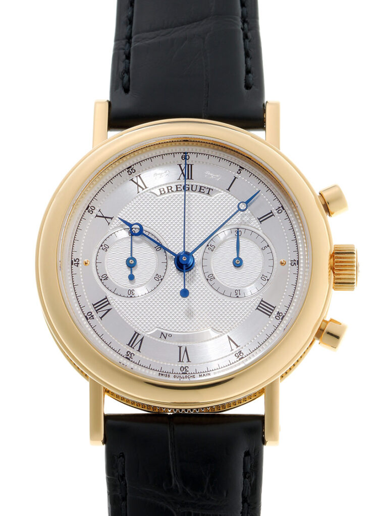 ブレゲ - クラシック クロノグラフ | BREGUET | 5237BA/12/9V6 | YG シルバー文字盤 手巻き レザー | 中古