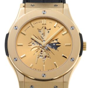 ウブロ - クラシックフュージョン ショーンカーター 世界100本限定 | HUBLOT | 515.VX.4001.LR.SHC13 | YG シャンパン文字盤 手巻き レザー | 中古