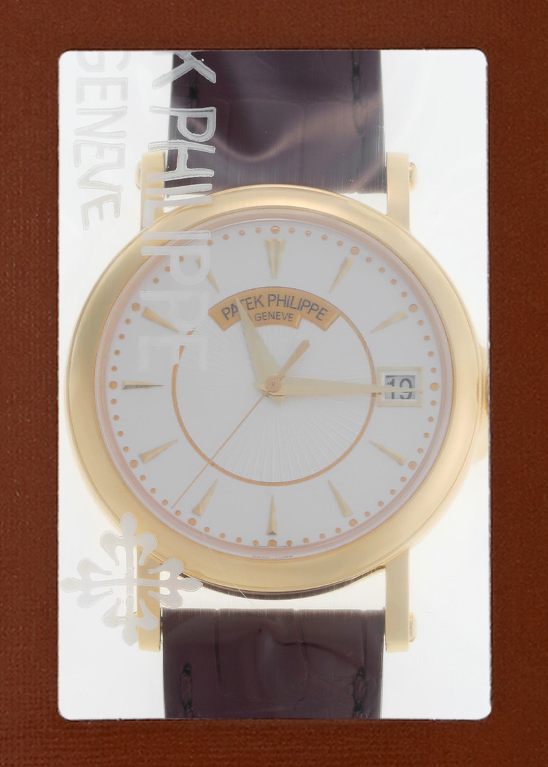 パテックフィリップ - カラトラバ オフィサー | PATEK PHILIPPE | 5153J-001 | YG シルバー文字盤 自動巻き レザー | レストア