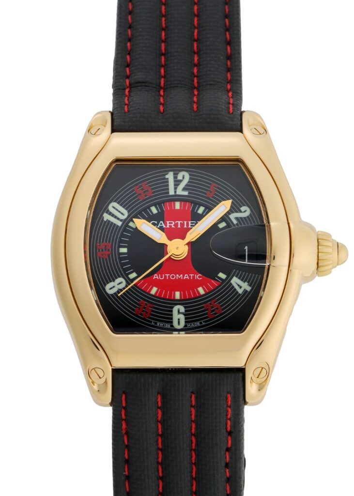 カルティエ - ロードスター LM エマーソンフィッティパルディ限定 | CARTIER | W62009V2 | YG 黒文字盤 自動巻き レザー | 中古