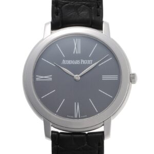 オーデマピゲ - ジュールオーデマ エクストラフラット | AUDEMARS PIGUET | 15093BC.OO.A002CR.01 | WG グレー文字盤 手巻き レザー | 中古