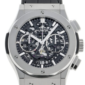 ウブロ - アエロフュージョン クロノグラフ | HUBLOT | 525.NX.0170.LR | TI スケルトン文字盤 自動巻き ラバーアリゲーター | 中古