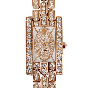 ハリーウィンストン - アヴェニュー エリプティック | HARRY WINSTON | AVEQHM21RR117 | RG シェル/ダイヤ文字盤 クォーツ ブレスレット | 委託品 | 中古
