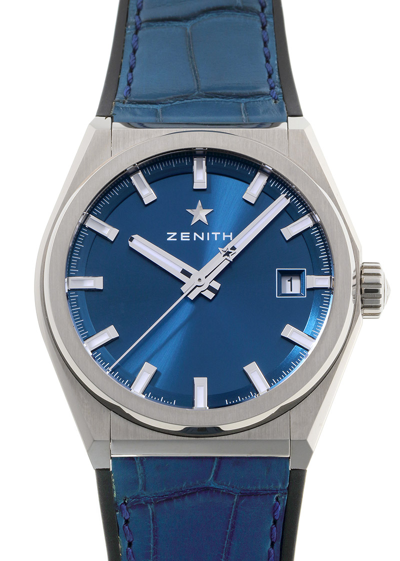 ゼニス - デファイ クラシック | ZENITH | 95.9000.670/51.R584 | TI ブルー文字盤 自動巻き ラバーアリゲーター | 未使用品