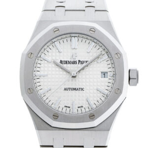 オーデマピゲ - ロイヤルオーク オートマティック | AUDEMARS PIGUET | 15450ST.OO.1256ST.01 | SS シルバー文字盤 自動巻き ブレスレット | 中古