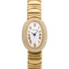 カルティエ - ミニ ベニュワール ダイヤモンドベゼル | CARTIER | WB5094D8 | YG シルバー文字盤 クォーツ ブレスレット | 中古