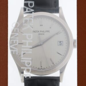 パテック フィリップ - カラトラバ | PATEK PHILIPPE | 5296G-010 | WG シルバー文字盤 自動巻き レザー | レストア | 中古