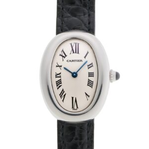 カルティエ - ベニュワール | CARTIER | W1516856 | WG シルバー文字盤 クォーツ レザー | 中古