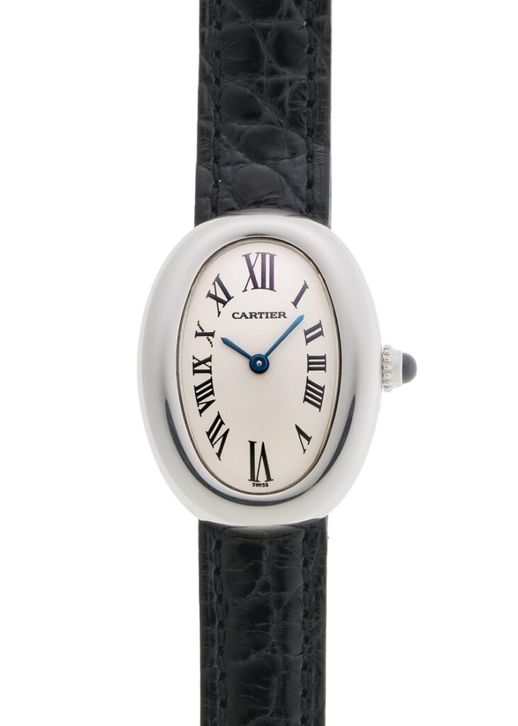 カルティエ - ベニュワール | CARTIER | W1516856 | WG シルバー文字盤 クォーツ レザー | 中古