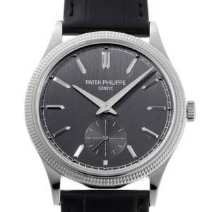 パテックフィリップ - カラトラバ | PATEK PHILIPPE | 6119G-001 | WG グレー文字盤 手巻き レザー