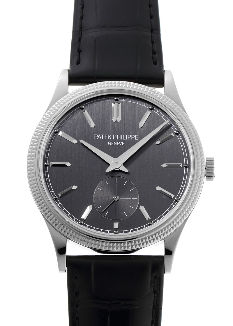 パテックフィリップ - カラトラバ | PATEK PHILIPPE | 6119G-001 | WG グレー文字盤 手巻き レザー