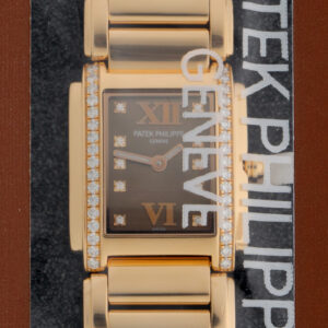 パテックフィリップ - Twenty-4 | PATEK PHILIPPE | 4908/11R-010 | RG ブラウン文字盤 クォーツ ブレスレット | レストア | 中古
