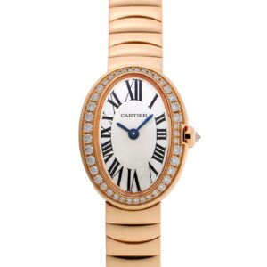 カルティエ - ミニ ベニュワール ベゼルダイヤ | CARTIER | WB520026 | PG シルバー文字盤 クォーツ ブレスレット | 中古