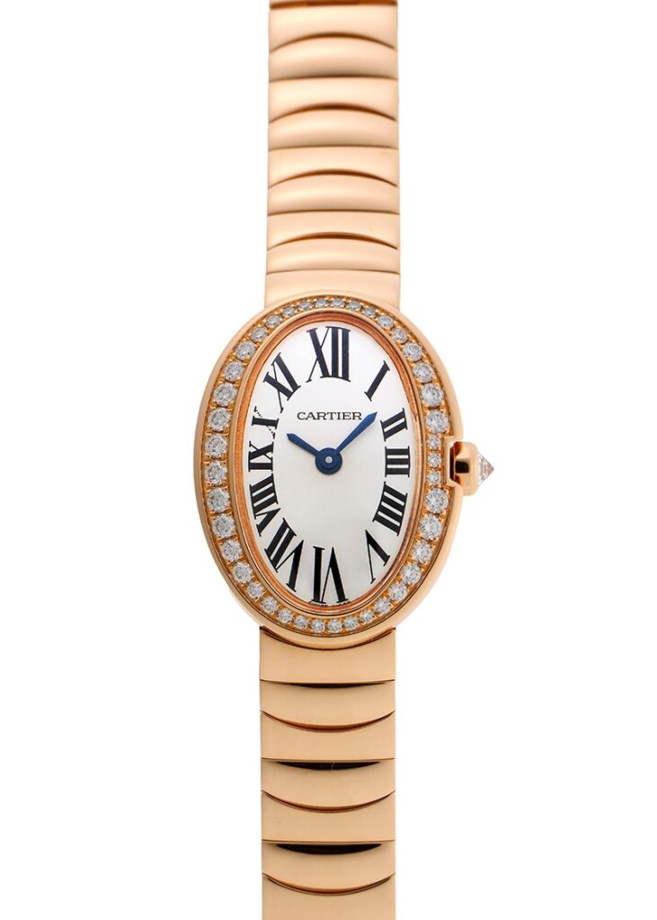 カルティエ - ミニ ベニュワール ベゼルダイヤ | CARTIER | WB520026 | PG シルバー文字盤 クォーツ ブレスレット | 中古