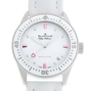 ブランパン - フィフティファゾムス バチスカーフ バレンタインデー2023年モデル | BLANCPAIN | 5100A-1127-W52A | SS 白文字盤 自動巻き セイルキャンバス | 未使用品