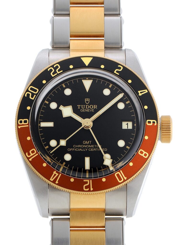 チューダー - ヘリテージ ブラックベイ GMT | TUDOR | 79833MN | YG&SS 黒文字盤 自動巻き ブレスレット | 中古