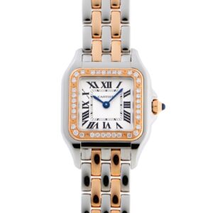 カルティエ - パンテール ドゥ カルティエ SM ベゼルダイヤ | CARTIER | W3PN0006 | PG&SS シルバー文字盤 クォーツ ブレスレット | 未使用品