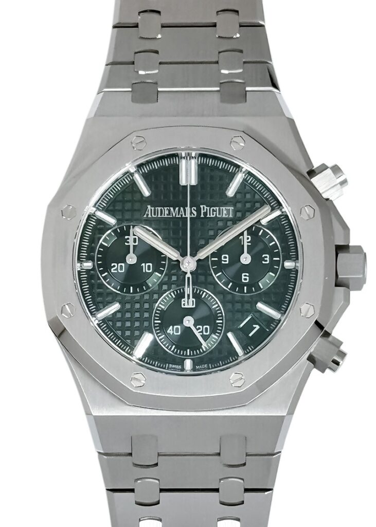 オーデマピゲ - ロイヤルオーク クロノグラフ 50周年記念 | AUDEMARS PIGUET | 26240ST.OO.1320ST.04 | SS グリーン文字盤 自動巻き ブレスレット | 未使用品