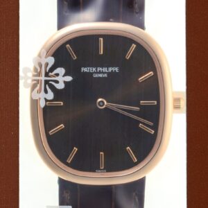 パテックフィリップ - ゴールデンエリプス | PATEK PHILIPPE | 3738/100R-001 | RG ブラウン文字盤 自動巻き レザー | レストア | 中古
