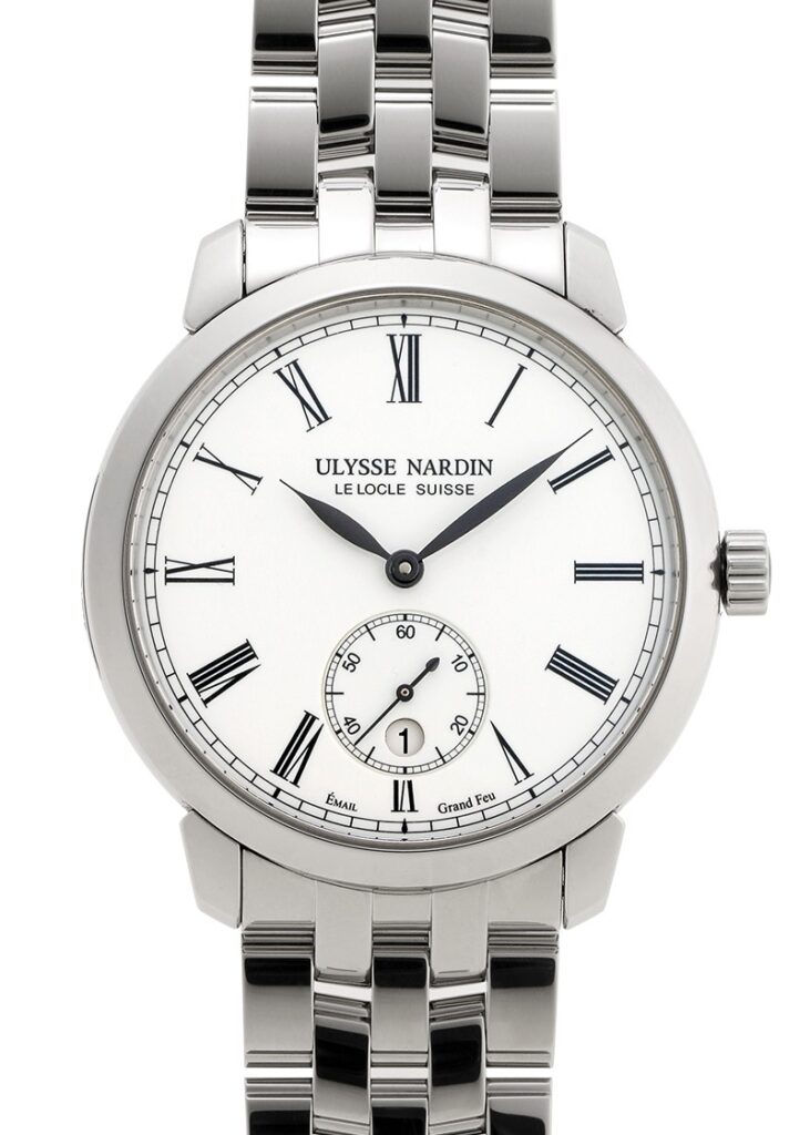 ユリスナルダン - クラシコ エナメル | ULYSSE NARDIN | 3203-136/E0-42 | SS エナメル文字盤 自動巻き ブレスレット | 委託品 | 中古